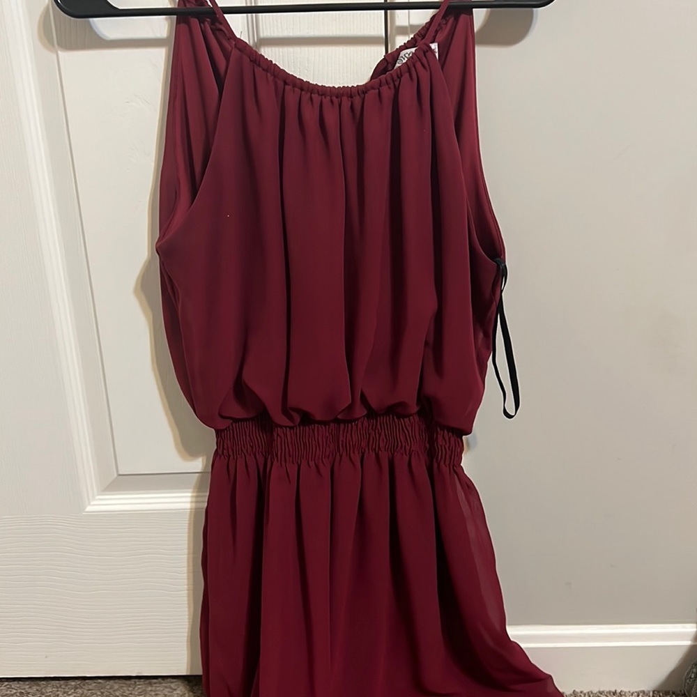 maroon dress